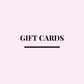 GIFT CARD
