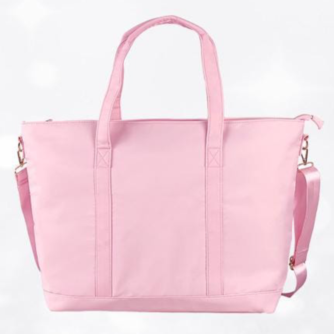 NYLON ZIPPERED TOTE