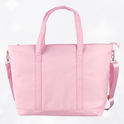 NYLON ZIPPERED TOTE