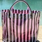 PVC TOTE BEACH/POOL STRIPED TOTE