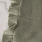 KNIT BABY BLANKET- RUFFLE & STRAIGHT EDGE