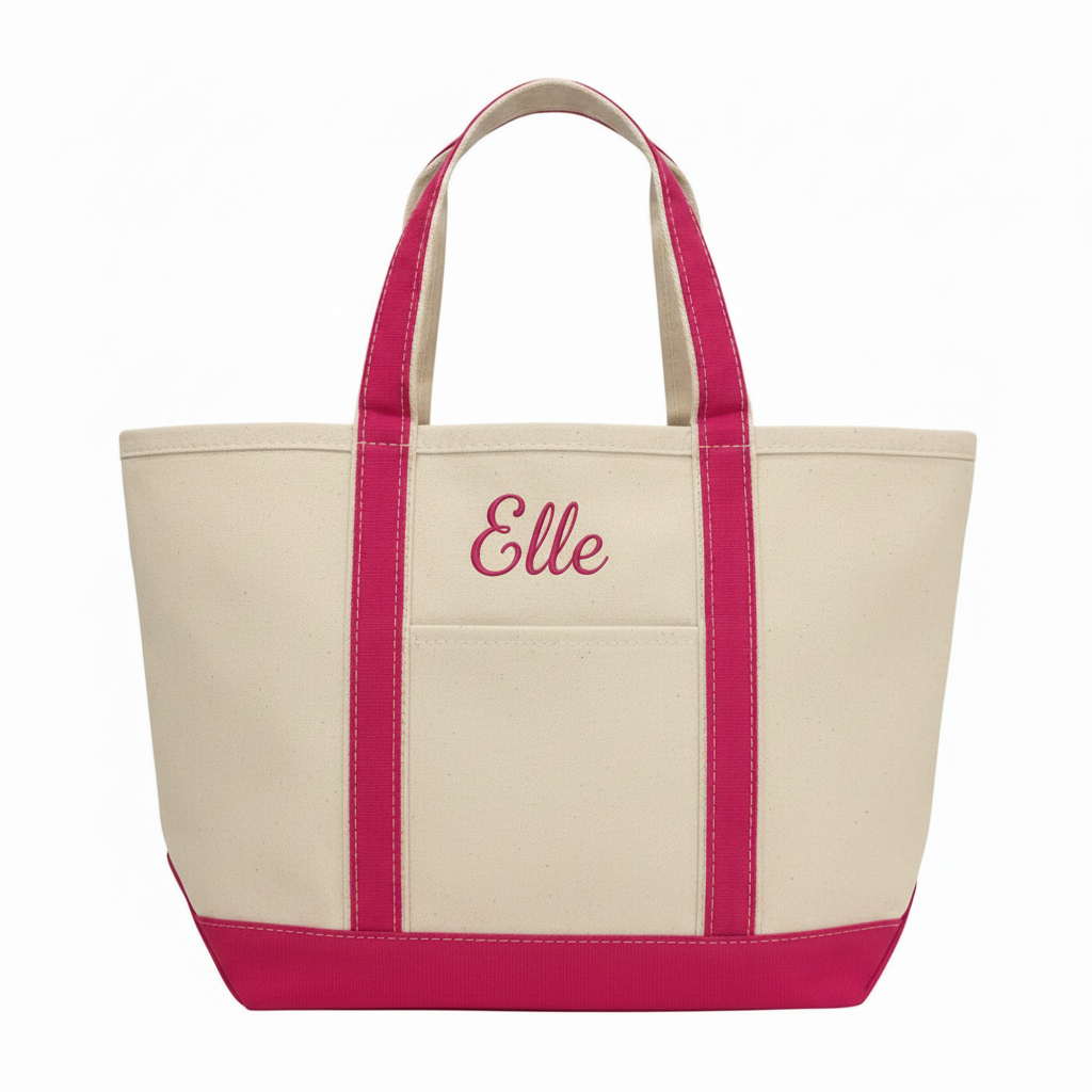 MEDIUM CB STATION TOTE BAG MONOGRAMMED WITH NAME 