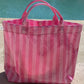 PVC STIPED TOTE BEACH/POOL
