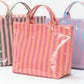 pvc stripe waterproof bags to personalize for the summer