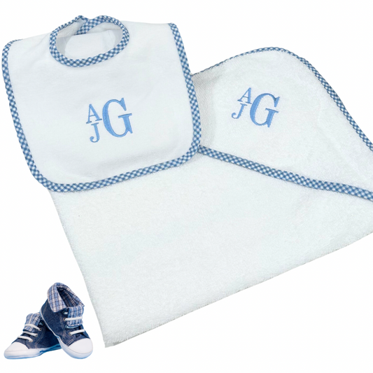 HOODED GINGHAM TOWEL