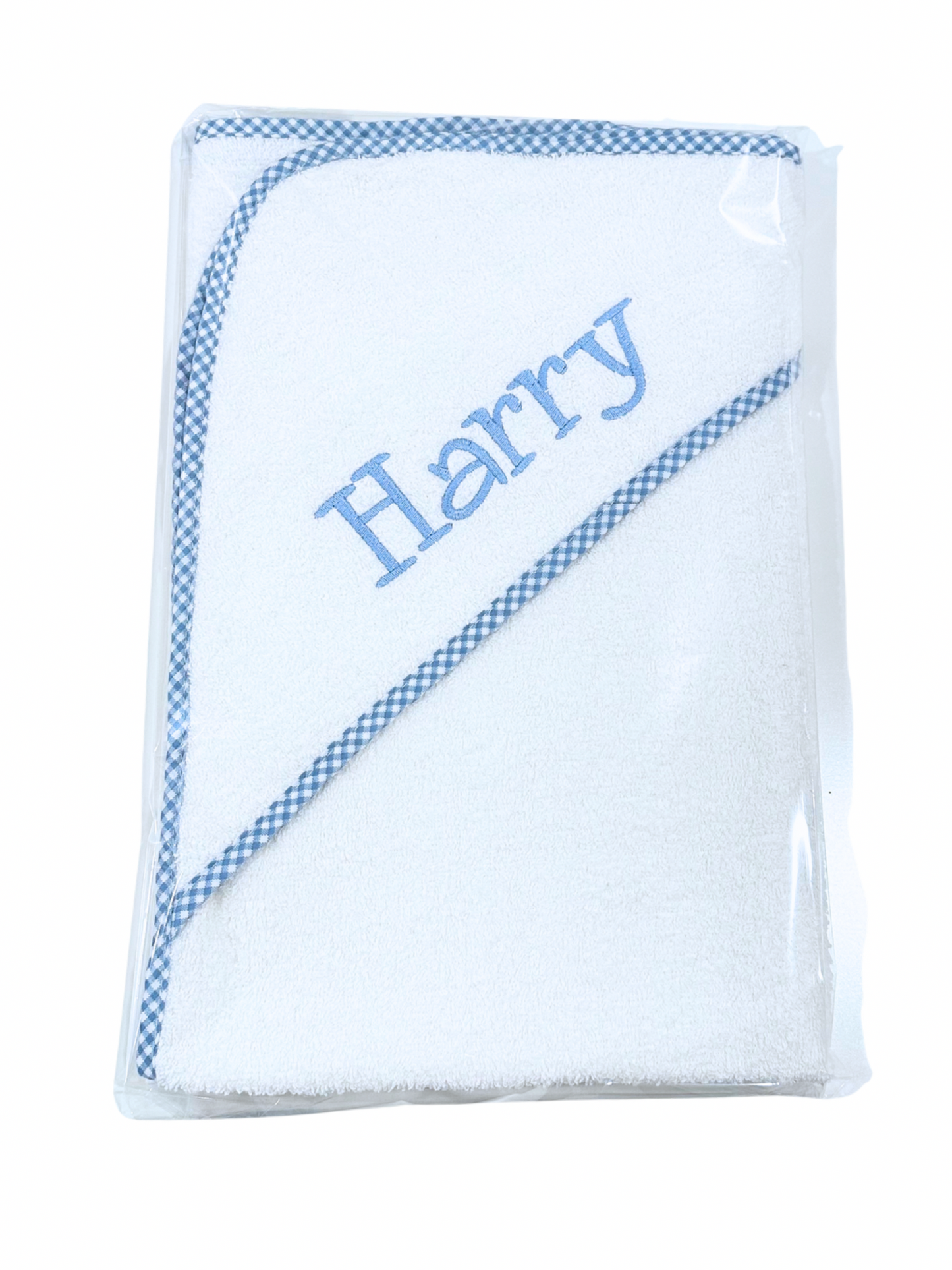 HOODED GINGHAM TOWEL