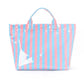 PVC STIPED TOTE BEACH/POOL