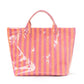 PVC STIPED TOTE BEACH/POOL