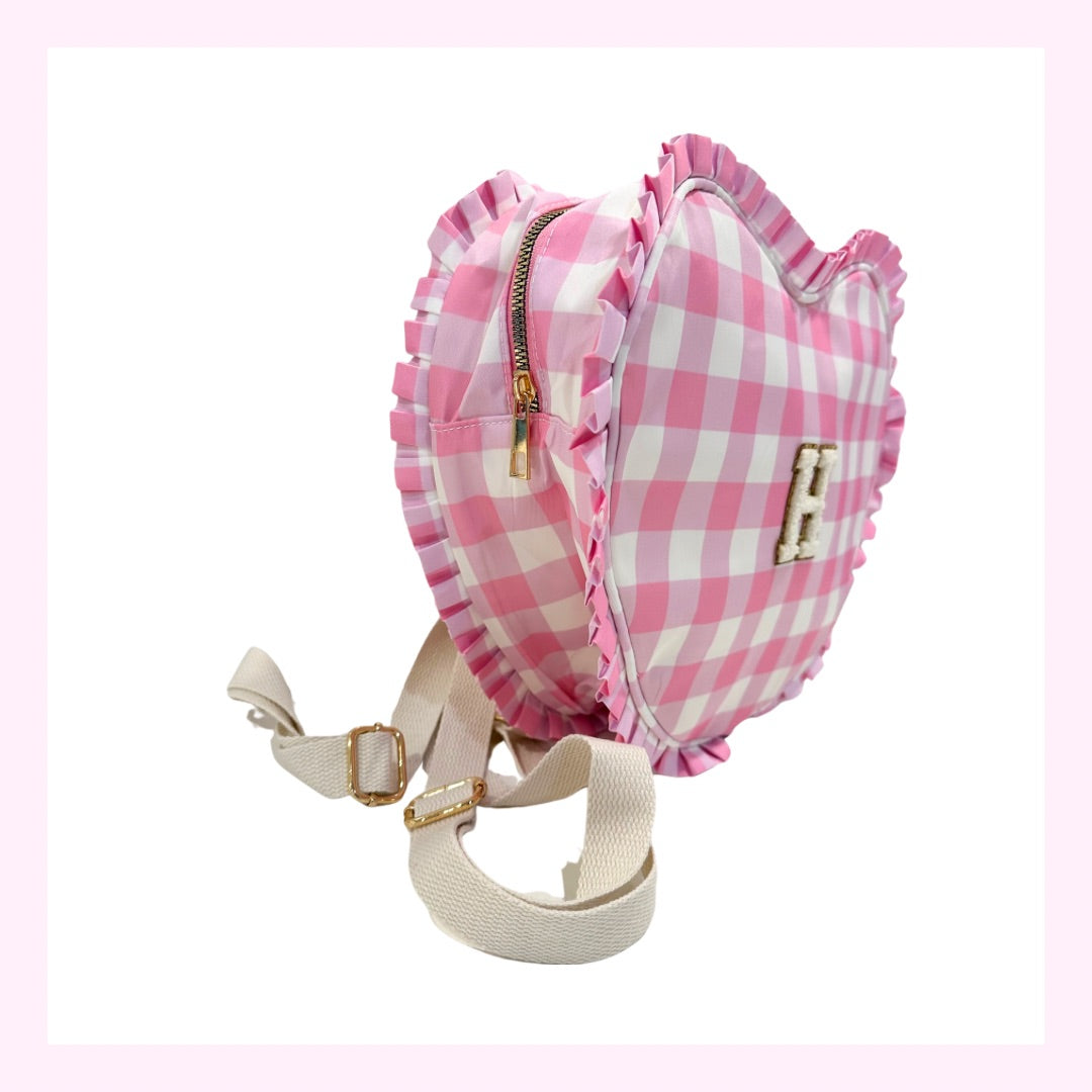 HEART PLAID BACKPACK