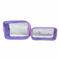 TRANSPARENT NYLON TOILETRY BAGS