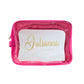 TRANSPARENT NYLON TOILETRY BAGS